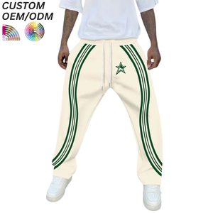 Pantalones Jogger Casuales de Algodón 100% para Hombre, Tallas Grandes, Transpirables, Ecológicos, Antiarrugas, Cintura Elástica, Logotipo Personalizado, OEM, ODM - Product Image 5