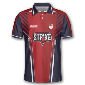 Stylish mens <b>bowling</b> jerseys built with comfortable lightweight fabric and printed graphics perfect for teams and clubs - Product Image 2
