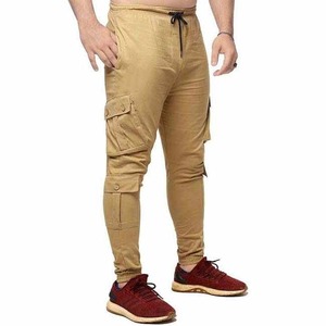Pantalon Cargo Utilitaire Homme Extérieur Durable Multi-Poches en Toile de Coton Coupe Droite Décontracté Vêtement de Travail Tendance - Product Image 4