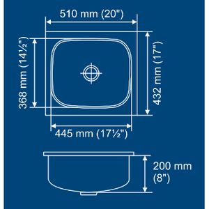 Nirali Grace Plain Medium Single Bowl Sink Diseño popular de acero inoxidable 20X17 - Product Image 2