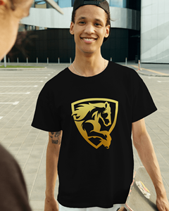 100% coton 180g solide col personnalisable coupe régulière à manches courtes t-shirt pour hommes motif imprimé tricoté col roulé formel - Product Image 3