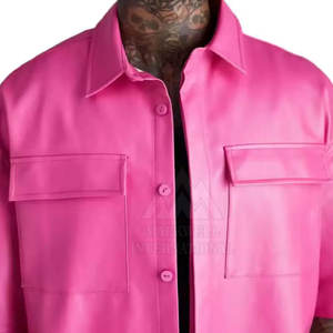 เสื้อเชิ้ตหนังผู้ชายคุณภาพพรีเมียมขายดี ราคาถูก ขายส่ง เสื้อเชิ้ตหนังผู้ชายระบายอากาศได้ดี - Product Image 4