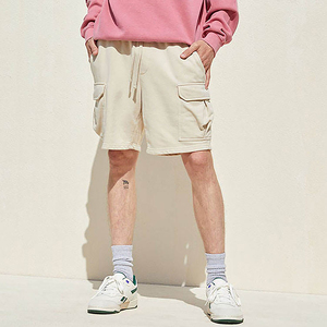 Shorts cargo personnalisés pour hommes, streetwear, coton lourd, shorts à cordon de serrage avec poches - Product Image 2