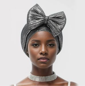 Nova Moda Europeia e Americana Perm Testa Grande Arco Africano Turbante Hat Elástico Confortável Turbante Hat - Product Image 5