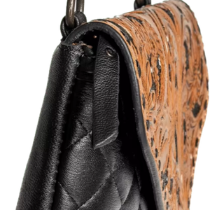 Bolso cruzado de cuero occidental personalizado para mujer, bolso de lujo, bolso de cuero de lujo, detalle de mano, artículos de bolsos de cuero marrón - Product Image 1