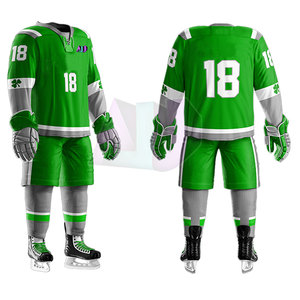 Uniformes de Hockey sobre Hielo de Alta Calidad, Tejido de Poliéster Transpirable que Absorbe la Humedad, con Colores y Logotipo Personalizables - Product Image 2