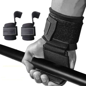 High Quality Design 2024 Bodybuilding Wrist Support Training Gym Metal <b>Hook</b> Power Lifting Grips Straps Wrist Support - Product Image 2