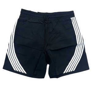 Pantalones cortos para correr Athleisure con panel de malla con forro interior y bolsillos laterales para estilos de vida activos fabricados en Pakistán - Product Image 2