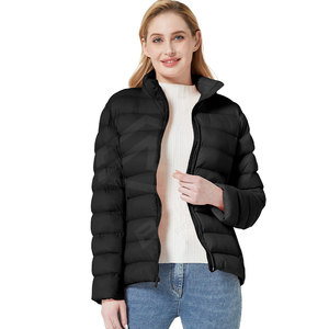 Venta caliente personalizado mujer invierno impermeable Puffer abrigo abajo burbuja abrigo Patchwork grueso Puffer chaqueta - Product Image 4