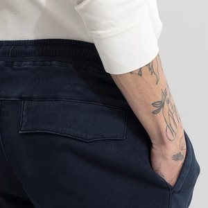 Pantalon de jogging taille haute en coton pour hommes coupe confortable longueur régulière motif uni devant plat style toile respirante prix bas quantité minimale de commande - Product Image 4