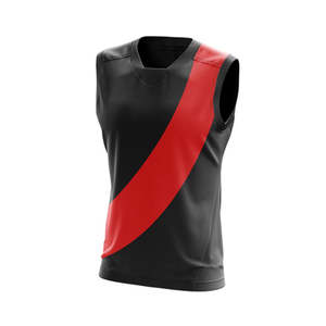 Camiseta de Fútbol Australiano Sublimada Personalizada para Adultos, 100% Poliéster, Transpirable, Talla Grande, Camiseta de Rugby AFL - Product Image 3