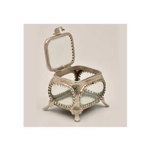 Prix de gros Boîtes en verre et en laiton Boîte à bijoux et boîte de rangement Boîte décorative en verre et en métal Exportateur de l'Inde - Product Image 4