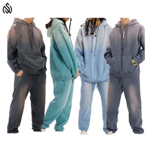 ชุดวอร์มผ้า100% สำหรับผู้หญิงชุดวอร์มพร้อมฮู้ดและกางเกงขายาวโอเวอร์ไซส์ออกแบบโลโก้ได้ตามต้องการ - Product Image 1