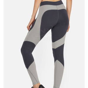 High Quality Women's Mid Waist Yoga <b>Leggings</b> Spandex Polyester Quick Dry Breathable Plus Size Custom Made Solid <b>Pattern</b> - Product Image 4