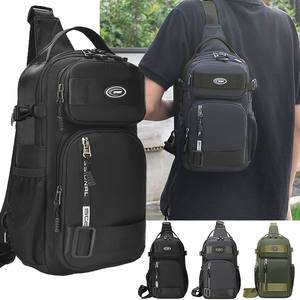 Bolsos Cruzados Modernos para Hombre y Mujer, con Logotipo Personalizado, Material PU, Patrones Geométricos y de Dibujos Animados, con Botón, para Viaje - Product Image 1