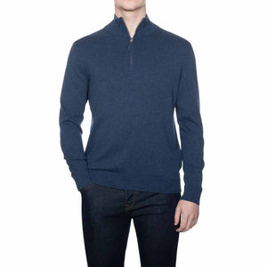 Mens Clothing Casual High Quality Fleece Half <b>Zip</b> <b>Quarter</b> <b>Zip</b> Sweatshirt Men Half <b>Zip</b> <b>Sweater</b> 2025 Winter Solid Color Sweatshirt - Product Image 2
