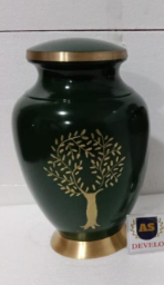 Urne funéraire en laiton pour adultes, style américain/européen, pour cendres humaines - Product Image 4