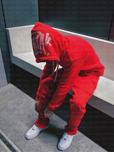 Conjuntos de Sudadera con Capucha y Pantalones Deportivos Personalizados con Logotipo Y2K, Impresión Puff, Transpirables, 100% Algodón, para Invierno, Corte Regular para Hombre y Mujer - Product Image 2