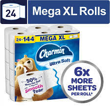 Charmin-อัลตร้าซอฟท์กระดาษชำระม้วน24เมกะ XL 336แผ่นต่อม้วน - Product Image 2