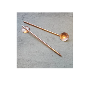 Cuillère de Bar en laiton Accessoires de cuisine Cuillère de Bar courte Cuillères à manger à long manche Cuillère à Cocktail Bar Meilleur prix - Product Image 1