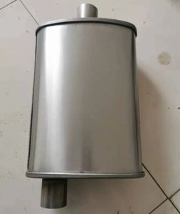 Thép không gỉ chất lượng hình bầu dục exhaust mufflers 409ss xả silencers phổ Muffler hộp 4 "x 9" exhaust muffler Ống - Product Image 2