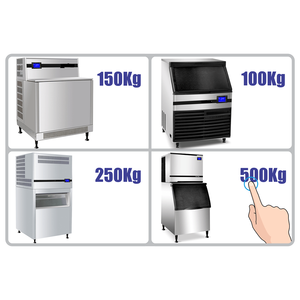 Công nghiệp lớp 50 đến 500kg thép không gỉ Tự động Khối Máy Làm Đá thương mại Nhà hàng bán lẻ Ice Cube máy - Product Image 5