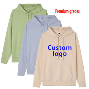 Vente en gros de sweats à capuche unisexes en molleton vierge, personnalisables par broderie et impression en relief, de haute qualité et coupe-vent - Product Image 4