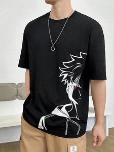 Camisetas de Algodón y Poliéster para Hombre con Logotipo Personalizado de Alta Calidad, Últimos Diseños, Camisetas Casuales de Moda para Hombre 2024 - Product Image 6