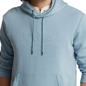 Sudadera con capucha en relieve para hombre con diseño OEM personalizado de calidad superior Ajuste cómodo Sudadera con capucha en relieve ligera para hombre - Product Image 3