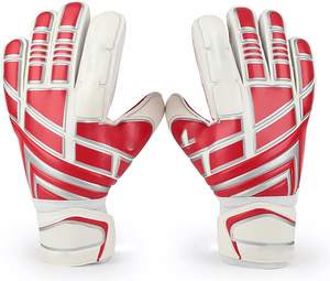 Guantes de portero de cuero de diseño personalizado naranja neón completo con agarre de látex material de goma de rendimiento de alta visibilidad marca SP - Product Image 2