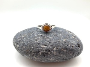 Anillo de piedras preciosas de ojo de tigre de Plata de Ley 925 estilo bohemio hecho a mano regalo de boda joyería para mujeres para fiestas - Product Image 2