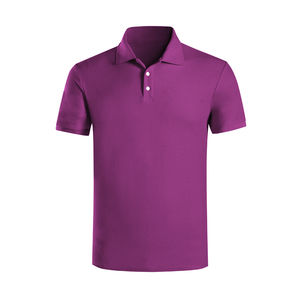 Vêtements décontractés pour hommes Polos très vendus Polos respirants de couleur unie avec logo personnalisé nouveau design pour hommes - Product Image 2