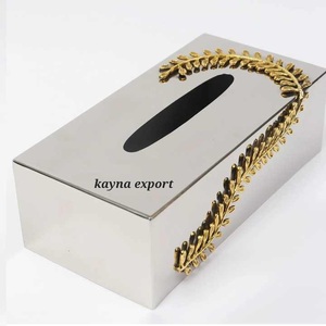 New Arrival <span class=keywords><strong>2025</strong></span> <span class=keywords><strong>Fancy</strong></span> trang trí kim loại mô <span class=keywords><strong>box</strong></span> với lá dài thiết kế trên mặt trong mạ vàng Màu đặt hàng số lượng lớn - Product Image 1