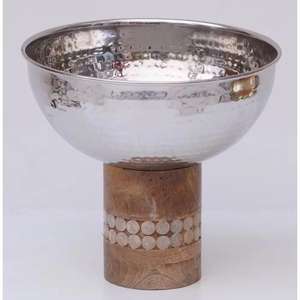 Stainless Steel Top Bottom Wooden Bowl High Quality <b>Best</b> Price Product <b>Natural</b> Wooden Bowl Customized Sample Salad Bowl - Product Image 6