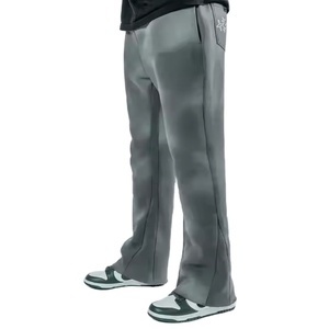 Pantalons de jogging pour hommes en coton, lavage clair, anti-froissement, multi-poches, fermeture éclair, poids moyen, faible MOQ, style décontracté, délavé au soleil - Product Image 4
