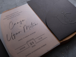 Enveloppes noires de luxe personnalisées, marquage du logo personnalisé, papeterie d'entreprise haut de gamme sur mesure, invitation à un événement VIP - Product Image 4