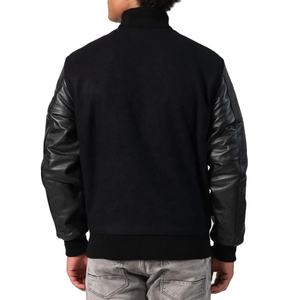 Personalizado de alta calidad de diseño de chaqueta de bombardero de los hombres mangas Chenille bordado de béisbol Letterman Varsity chaquetas para hombres - Product Image 2