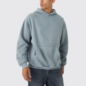 Pull-over personnalisé pour homme en molleton 100 % coton, léger, qualité luxe, coupe classique, écologique, streetwear d'hiver - Product Image 1