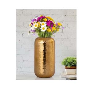 Vase en métal pour décoration de maison de mariage Vase en laiton de décoration de sol antique - Product Image 2