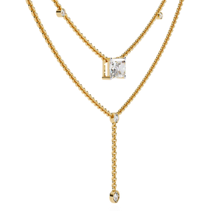 18K Gold Ladies <b>Necklace</b> with Lab Grown Diamond Beautiful Accessory - Product Image 5
