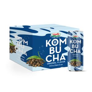 Kombucha-Caja OEM/ODM de té fermentado sin alcohol, sabor rosa de Guava, 250ml, 12 latas, el mejor precio al por mayor en Vietnam, muestra gratis - Product Image 2