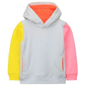 Sudadera con Capucha Extra Grande para Niños, 100% Algodón, Diseño Color Block, Premium |   Sudadera de Forro Polar Multicolor para Niños y Niñas |   Suave al Tacto, Cálido para el Invierno - Product Image 1