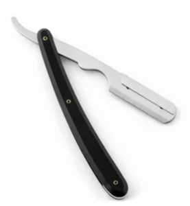 Maquinilla de afeitar recta de peluquero de alta calidad con logotipo personalizado y hoja reemplazable, mango de plástico, precio asequible - Product Image 4