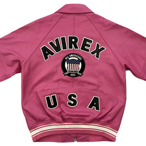 Chaquetas Hombre Venta al por mayor Avirex Chaqueta Bomber Cuero Unisex Calidad Premium Classic Varsity Style Chaqueta para Hombre - Product Image 6