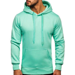 Sweat à capuche en coton gaufré avec poche kangourou pour hommes Sweats à capuche basiques surdimensionnés avec bouffée Elevate Style décontracté Sweats à capuche et sweat-shirts pour hommes - Product Image 3