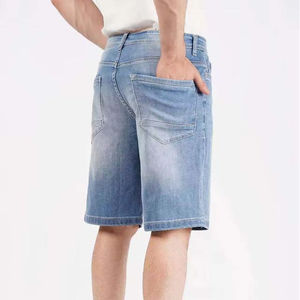 Shorts Vaqueros Rectos para Hombre al por Mayor, con Botones, Transpirables, de Secado Rápido, Lavado Claro, Cintura Alta, Ropa Deportiva para Gimnasio y Entrenamiento - Product Image 6