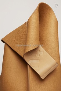 Genuine Leather Hides <b>Cow</b> for Goat Sheep Grain Leather Samples Solid Colors Stain Resistant for Handbags Luggage Furniture - Product Image 2