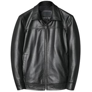 2025 Nueva chaqueta de piel de vaca para hombre, chaquetas informales de cuero genuino para hombre, abrigo de cuero Natural Real, ropa de primavera y otoño - Product Image 5
