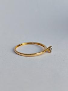 แหวนเพชรธรรมชาติสีทอง14K 18K คุณภาพสูง | เครื่องประดับสุดหรู | แหวนหมั้นเพชรแท้ผ่านการรับรอง - Product Image 4