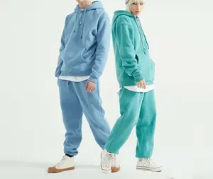 Poliéster Unisex Track Sweat Suit 2 piezas Sudadera con capucha Jogger Set Custom Winter Plain Men Tech Fleece Chándal - Product Image 1